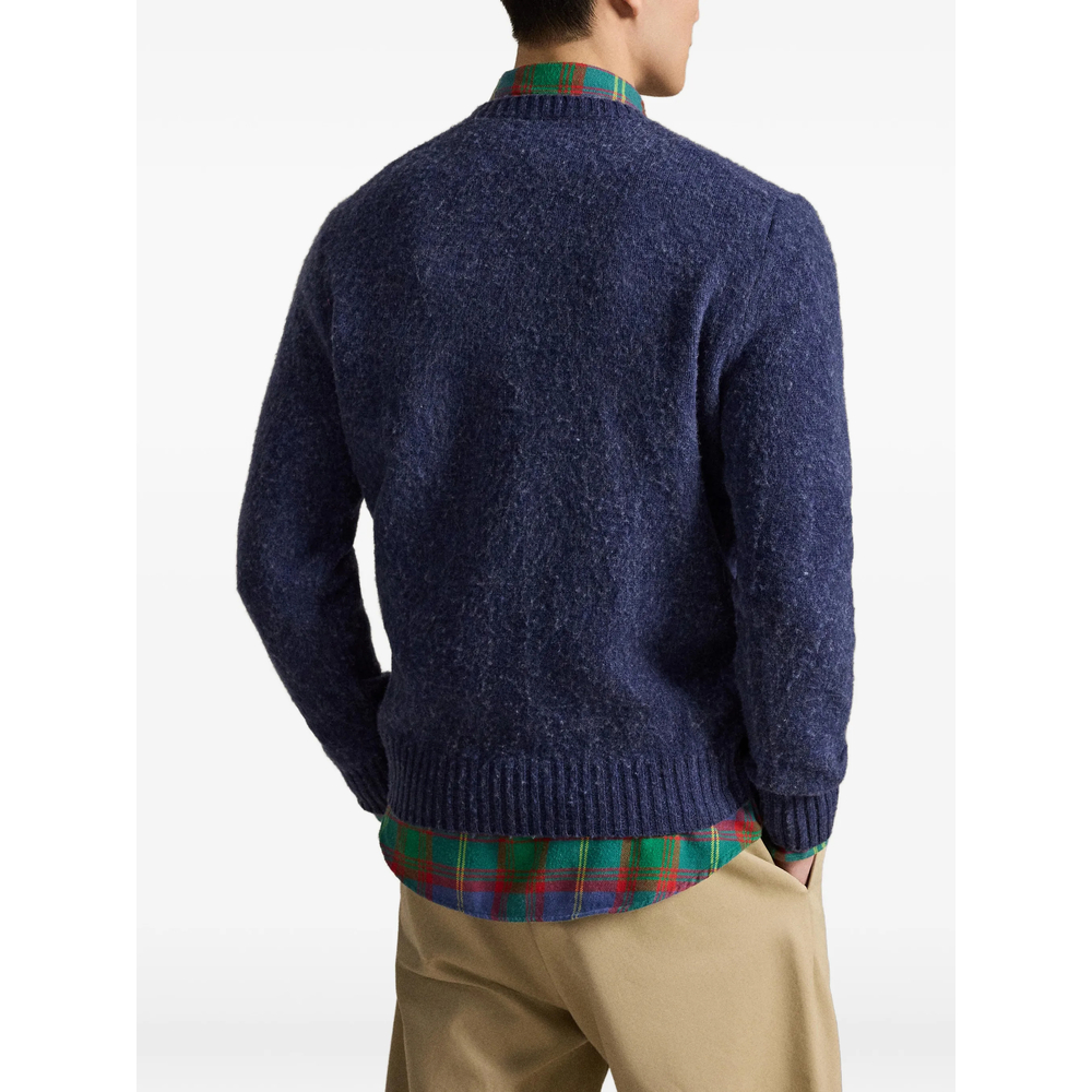 Logo-Intarsia Crew-Neck Sweater