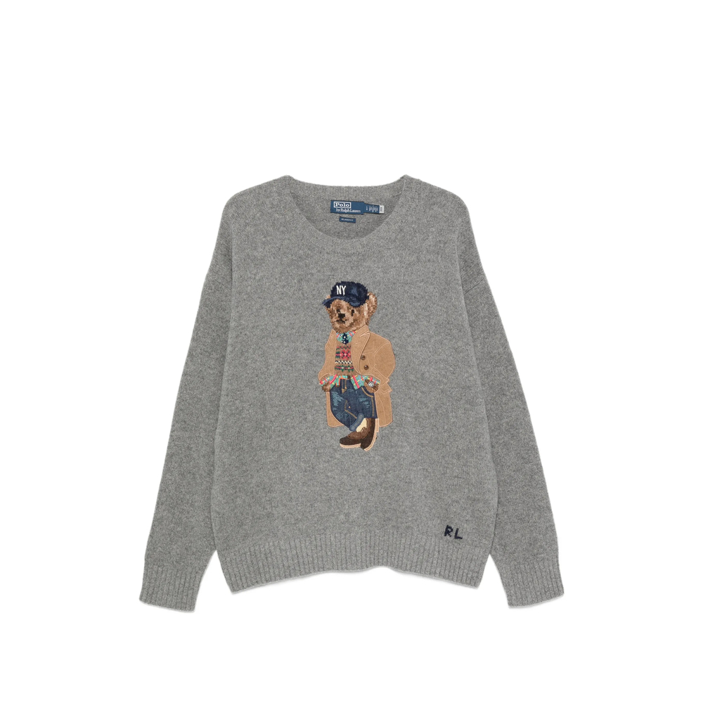 Polo Bear Intarsia-Knit Sweater