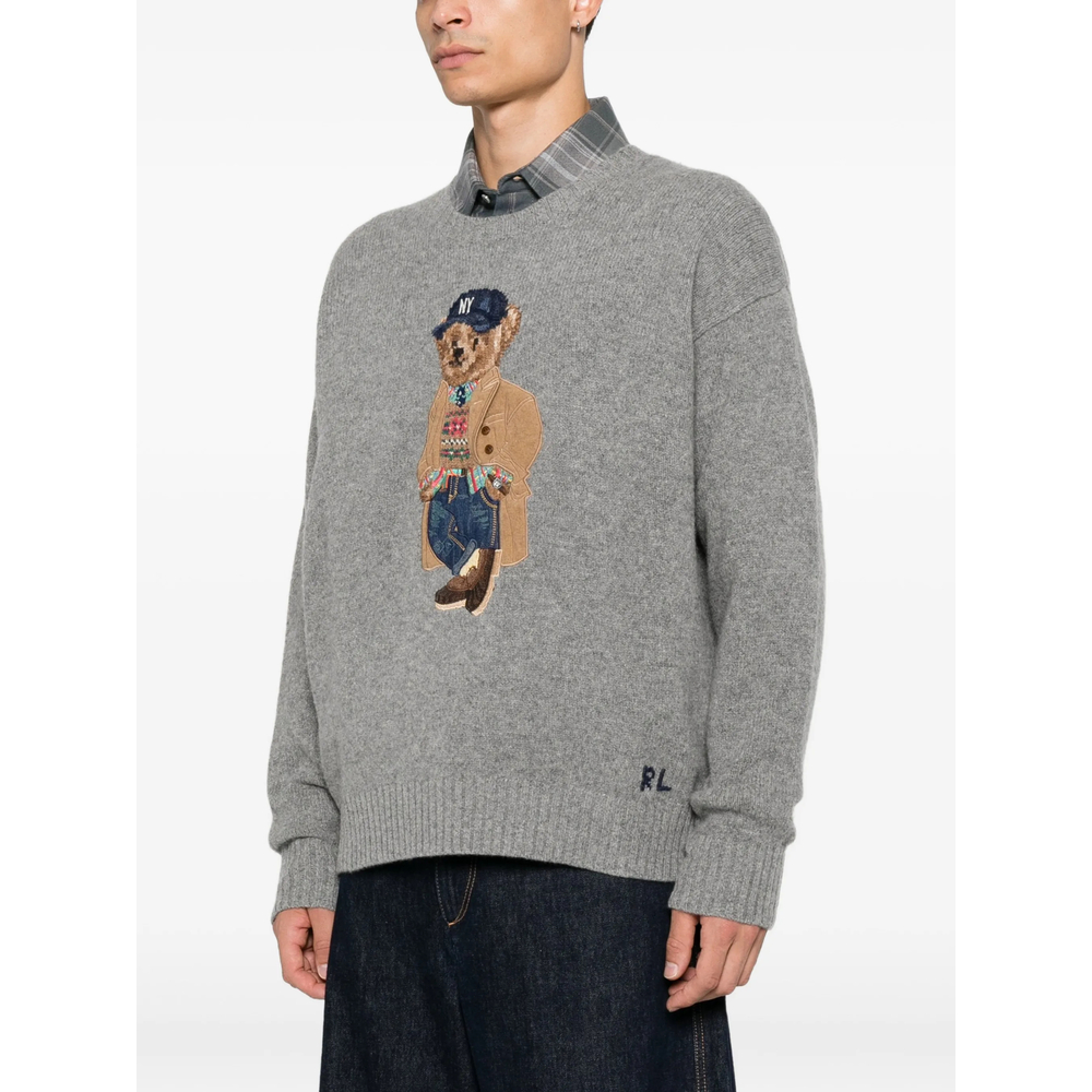 Polo Bear Intarsia-Knit Sweater