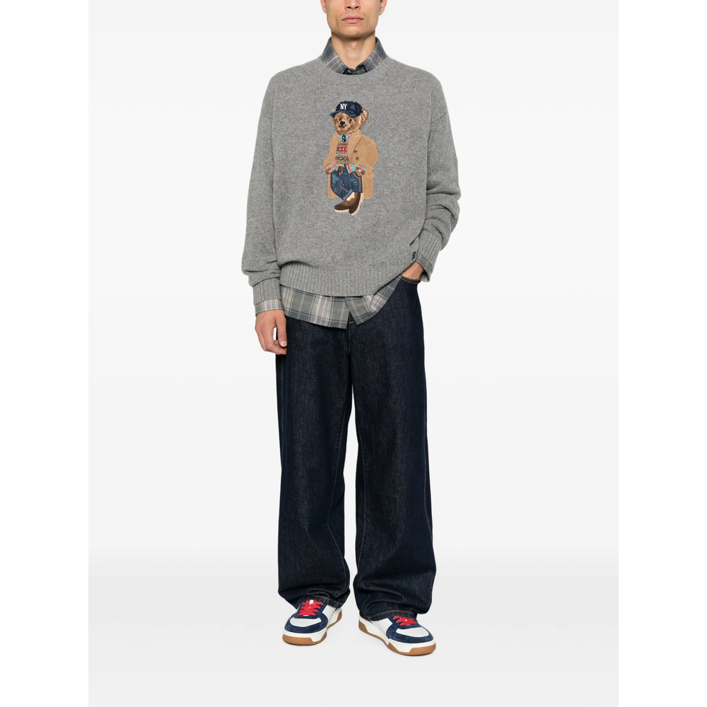 Polo Bear Intarsia-Knit Sweater