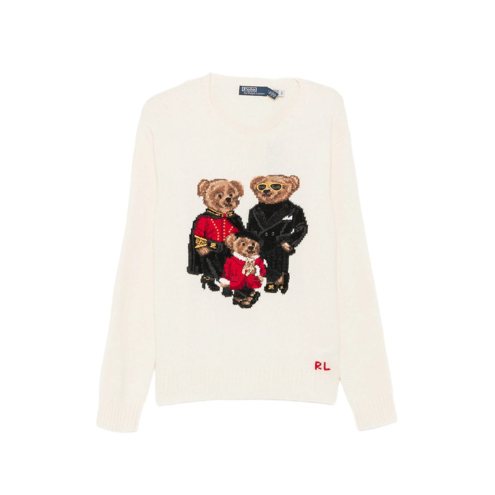Polo Bear Intarsia-Knit Sweater
