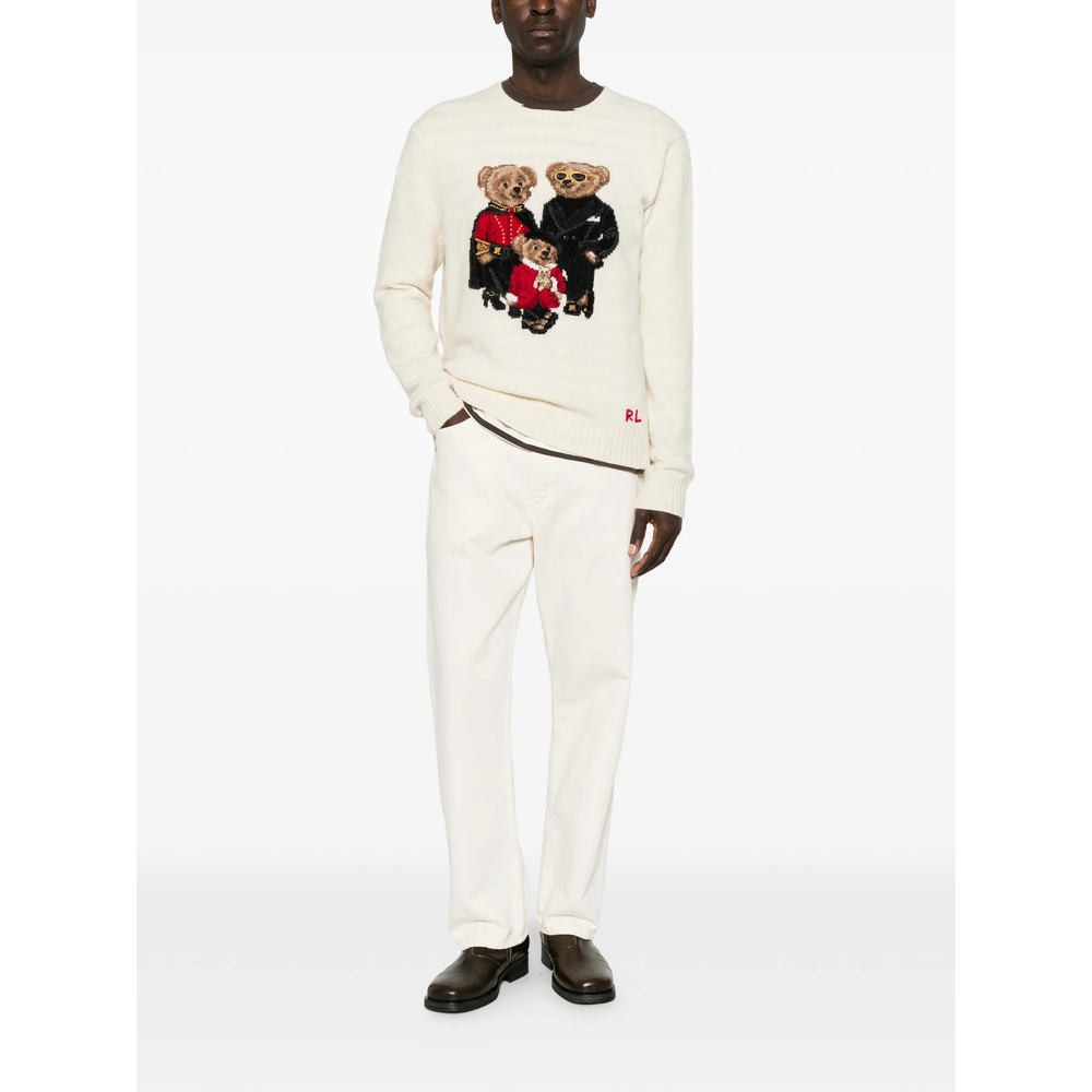 Polo Bear Intarsia-Knit Sweater