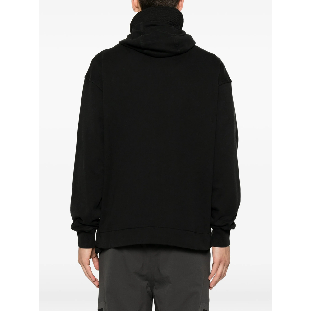 C. P. Company Diagonal Raised Fleece Mixed Boxy Hoodie