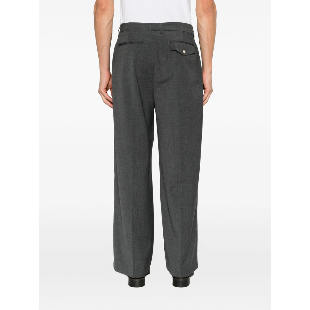 Pleated Wide-Leg Trousers