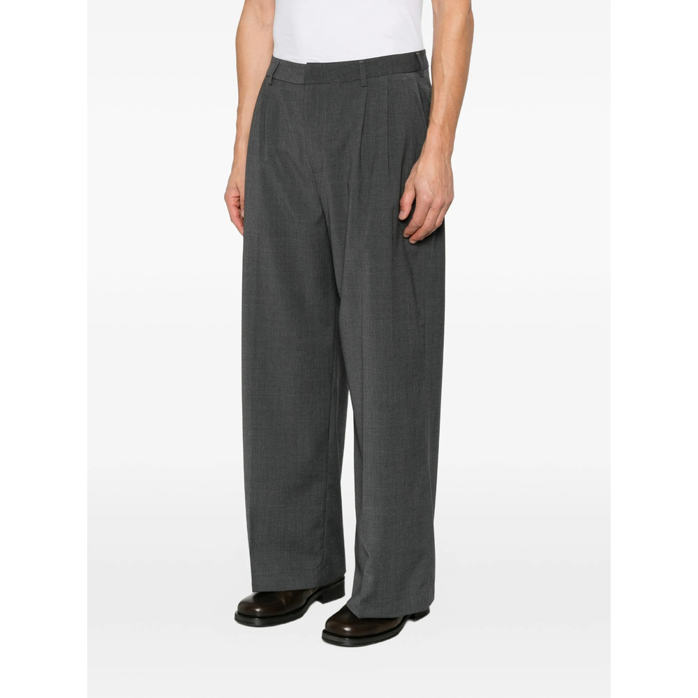 Pleated Wide-Leg Trousers