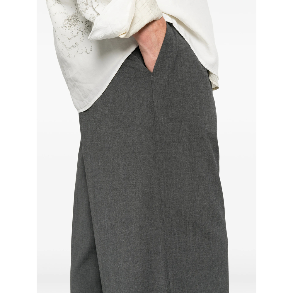 Pleated Wide-Leg Trousers