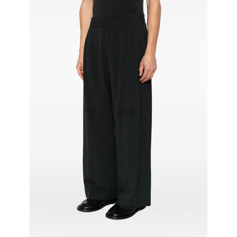 Pleated Wide-Leg Trousers