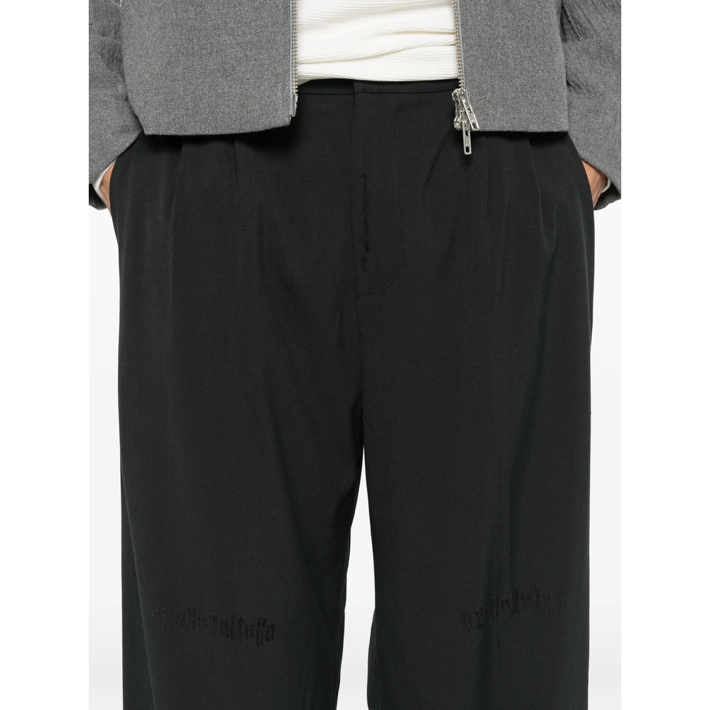 Pleated Wide-Leg Trousers