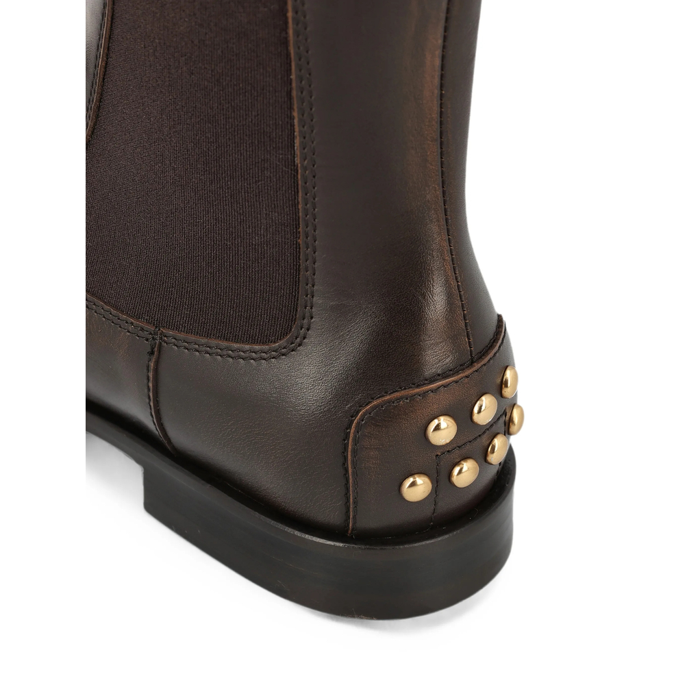 Gommino-Studded Leather Chelsea Boots