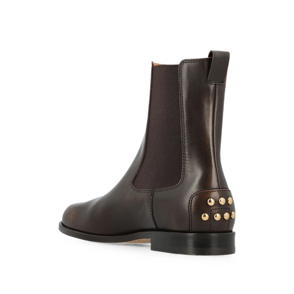 Gommino-Studded Leather Chelsea Boots