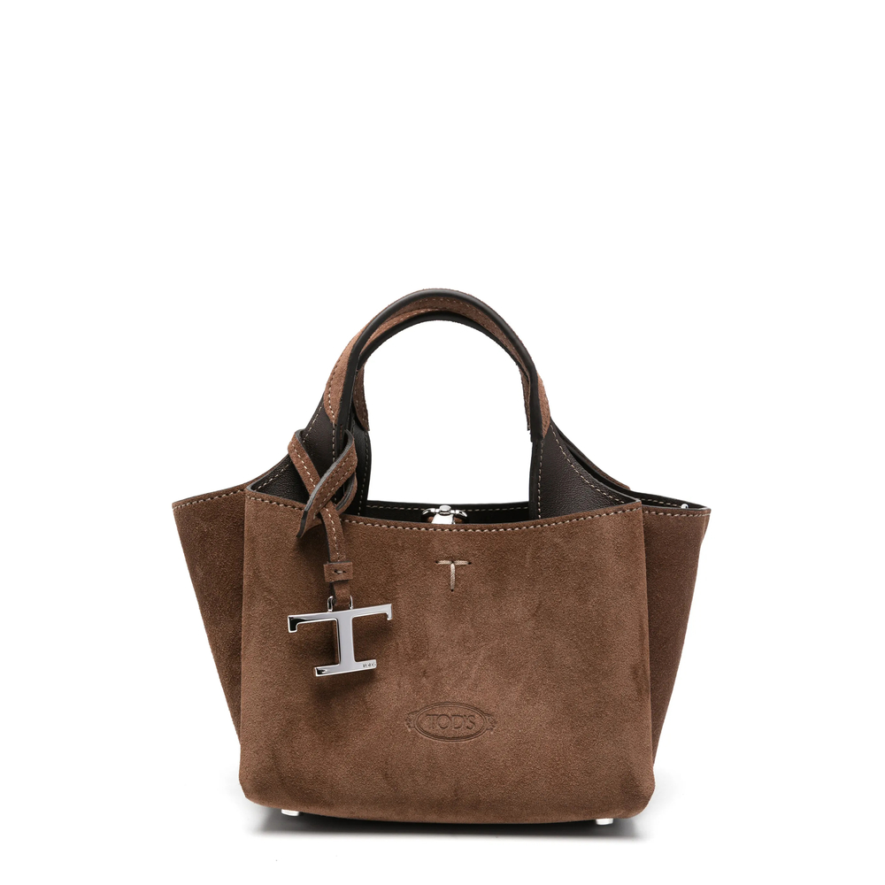 Tod's Micro Logo-detail Suede Mini Bag