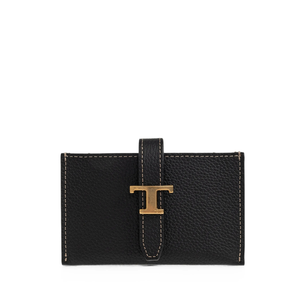 Tod's T Timeless Pebbled-leather Wallet