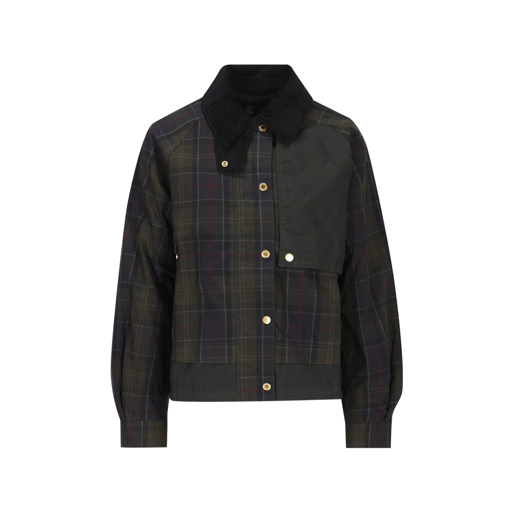 Barbour Truro Tartan-print Corduroy-collar Jacket