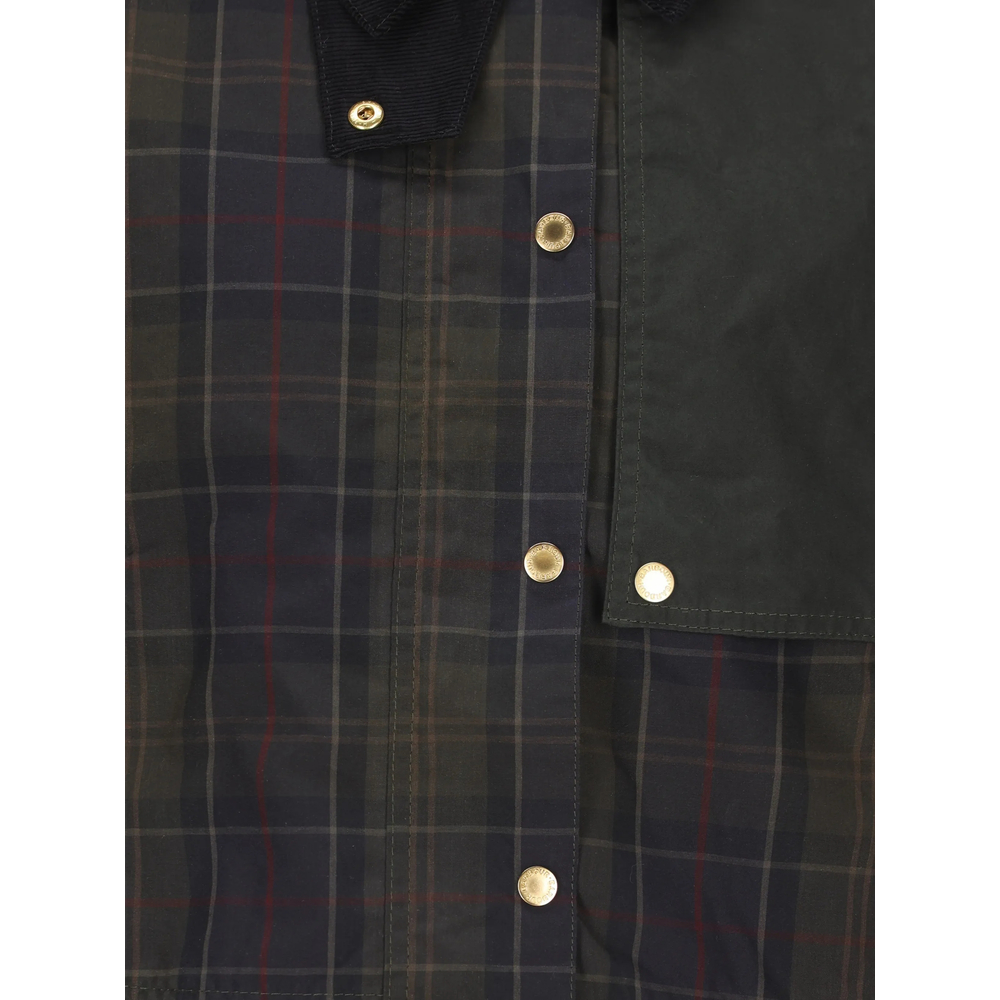 Truro Tartan-Print Corduroy-Collar Jacket