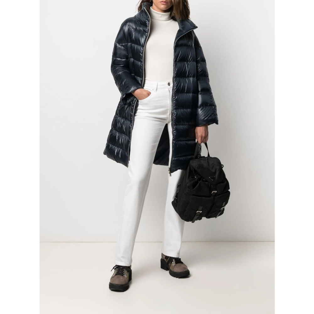 Down-Feather Mid-Length Coat