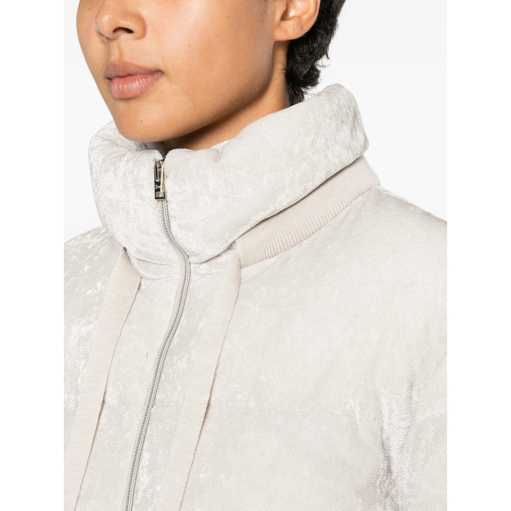 Quilted Crushed-Velvet Jacket