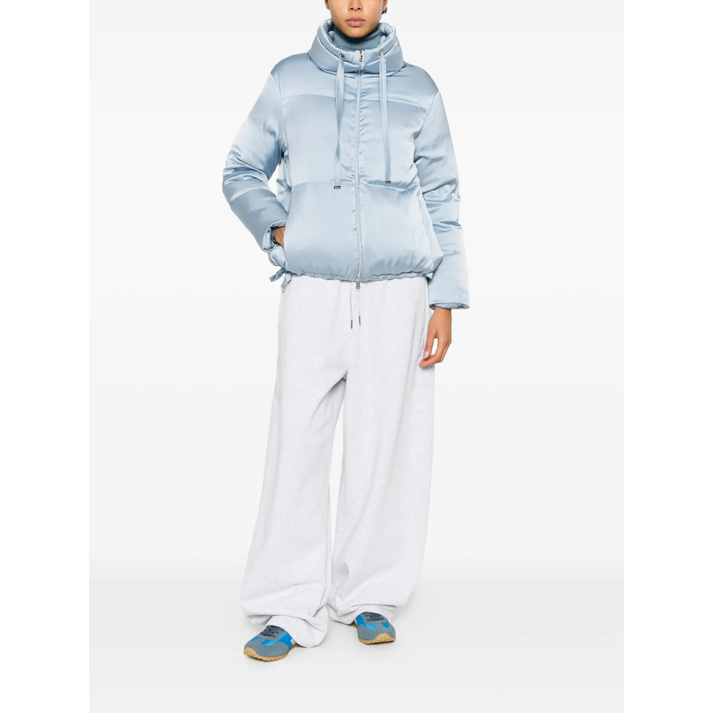 Quilted High-Neck Zip-Up Jacket