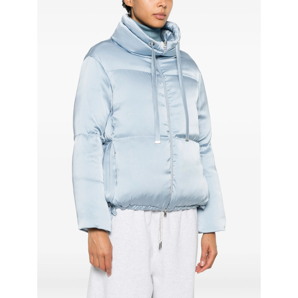 Quilted High-Neck Zip-Up Jacket