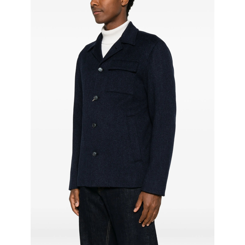 Chest Flap-Pocket Button-Up Jacket