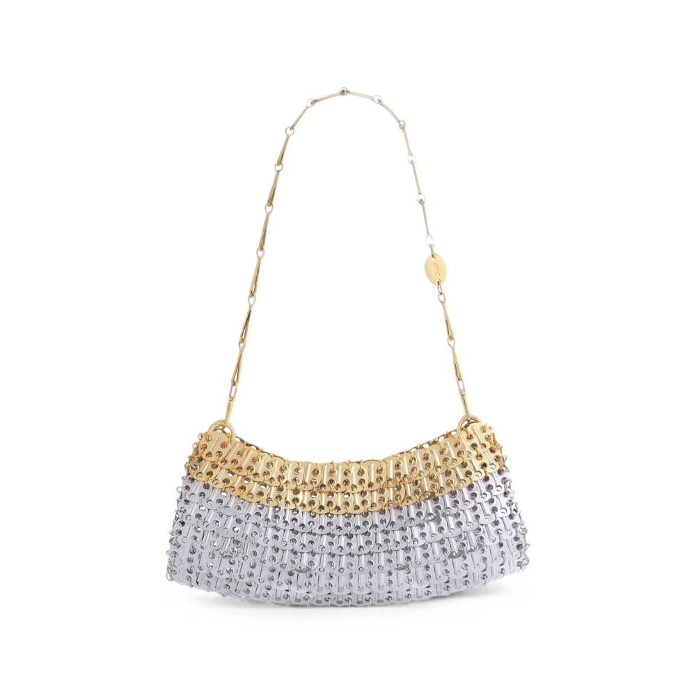 Rabanne 1969 Clutch Skyline Bi-color Metal Bag