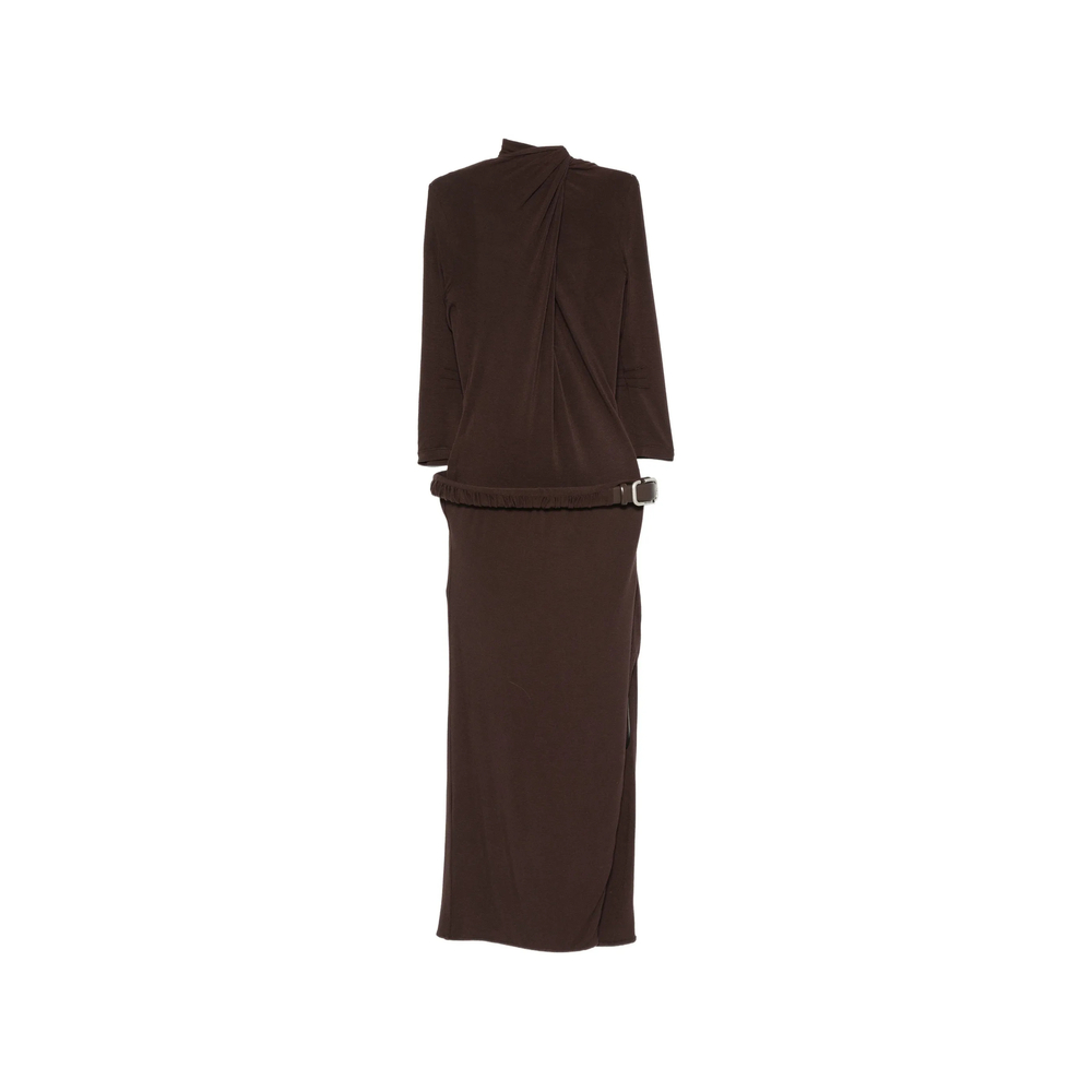 The Attico Belted Open-back Maxi Dress