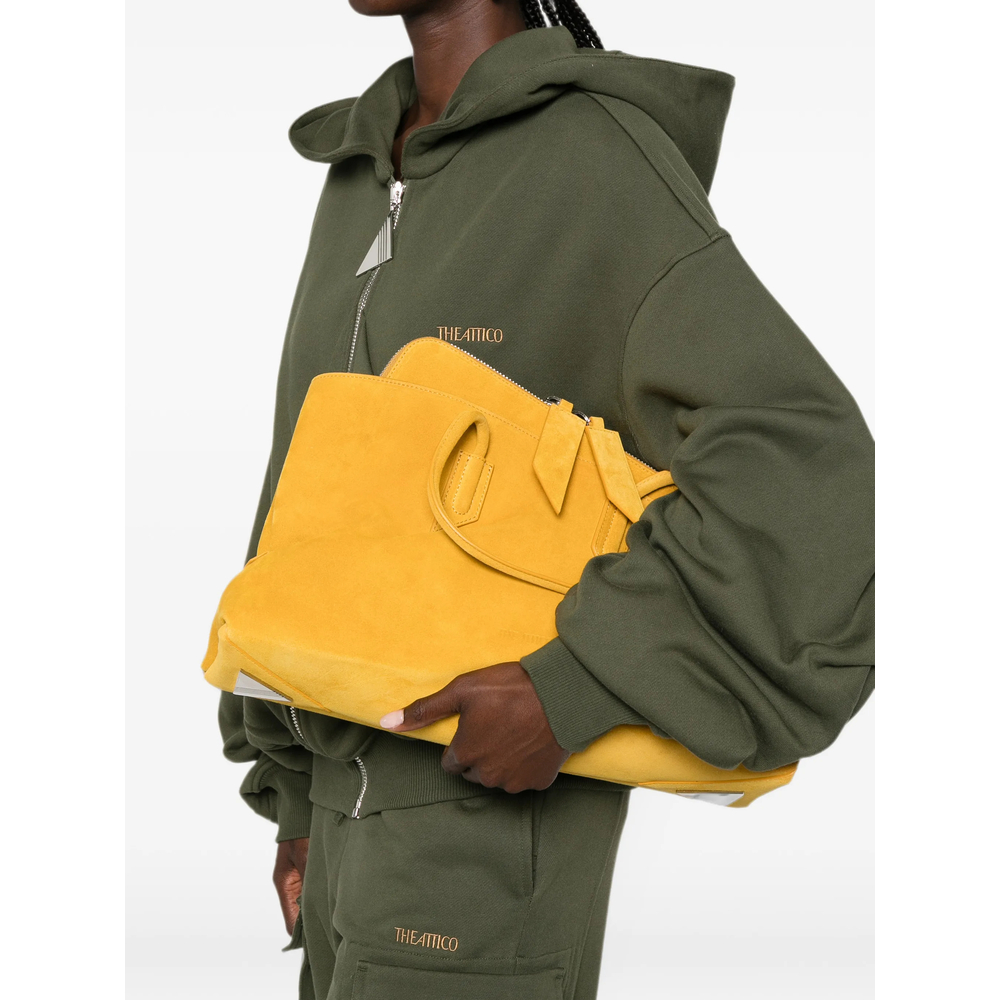 Medium La Passeggiata Suede Geometric-Frame Tote Bag