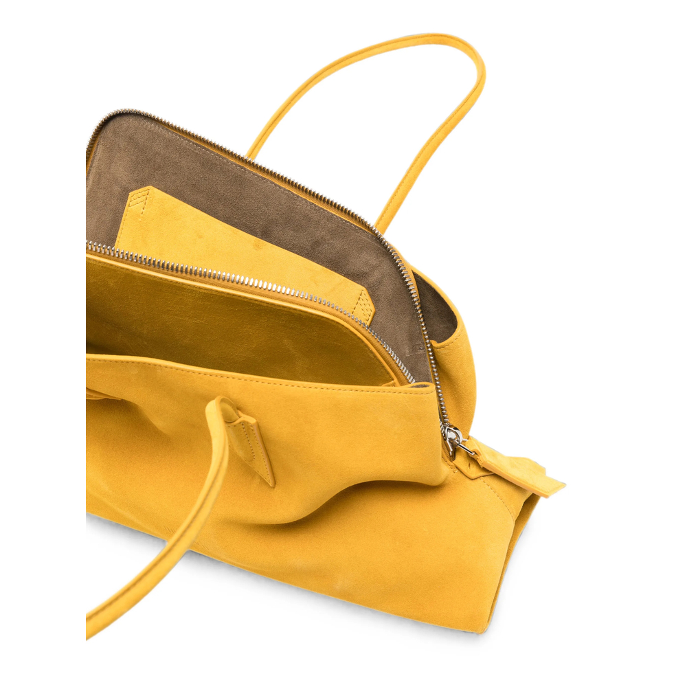 Medium La Passeggiata Suede Geometric-Frame Tote Bag