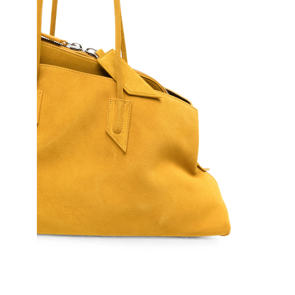 Medium La Passeggiata Suede Geometric-Frame Tote Bag