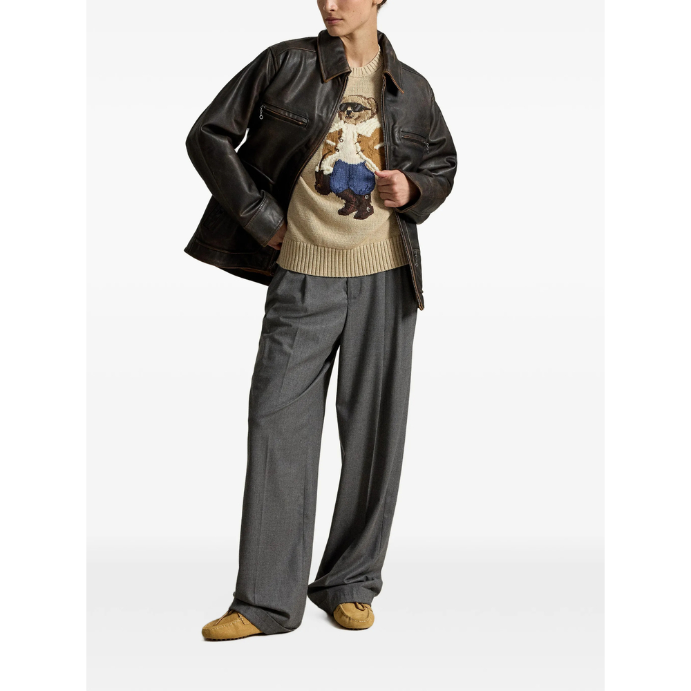 Polo Bear Intarsia-Knit Sweater