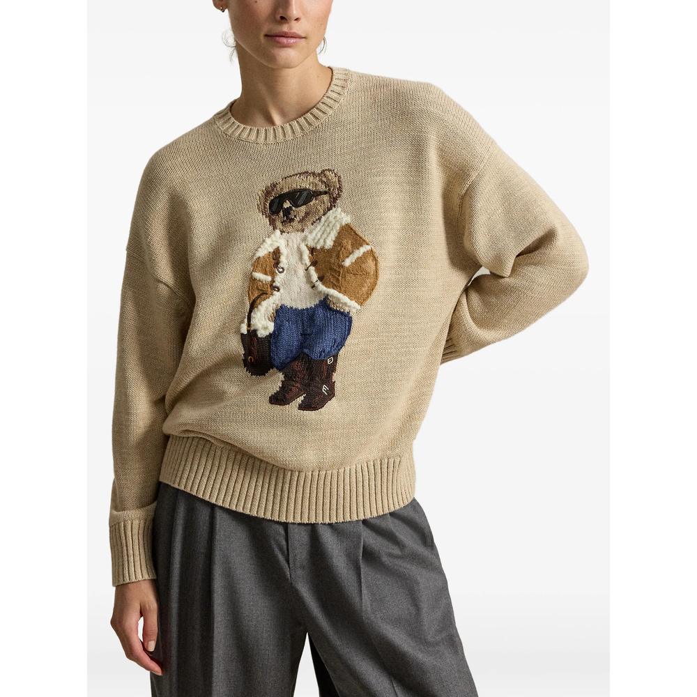 Polo Bear Intarsia-Knit Sweater