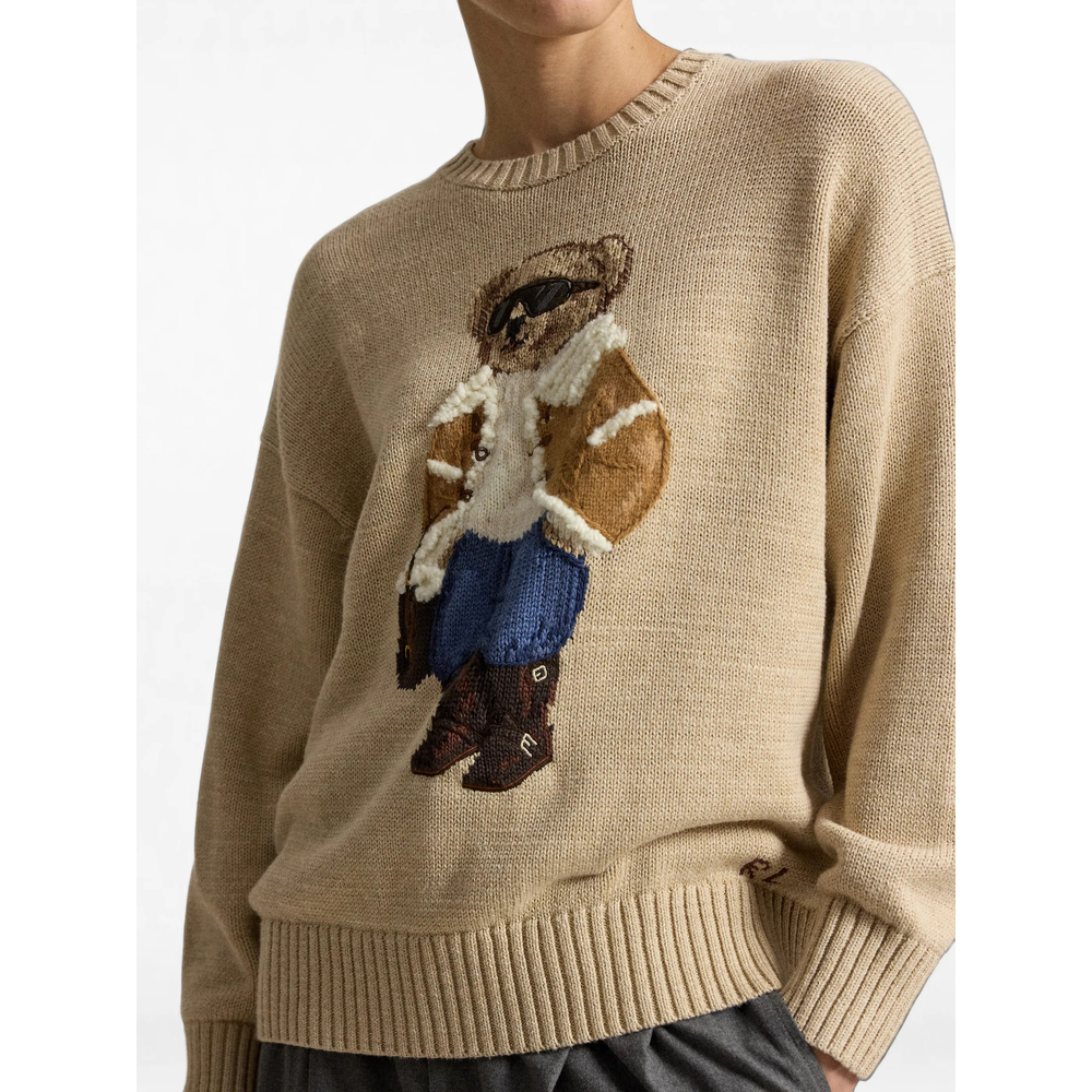 Polo Bear Intarsia-Knit Sweater