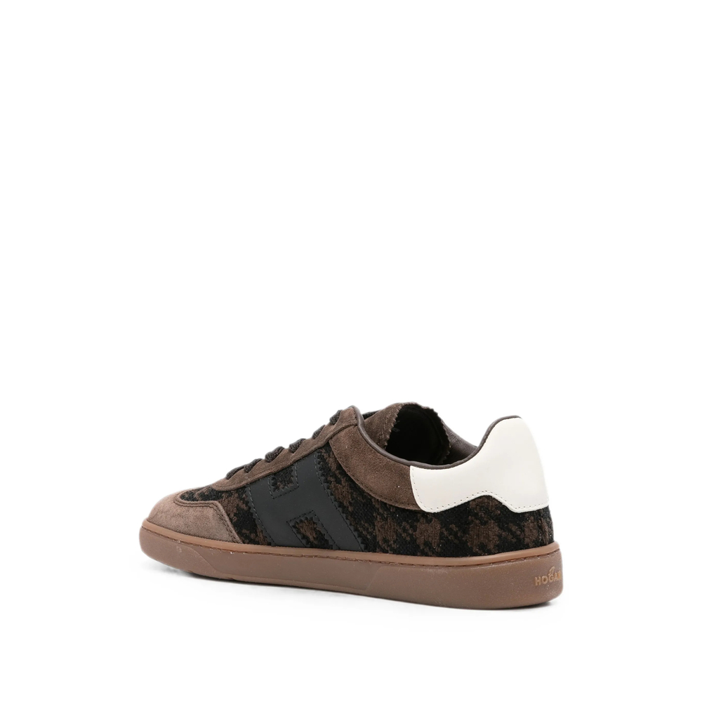 Houndstooth-Pattern Sneakers