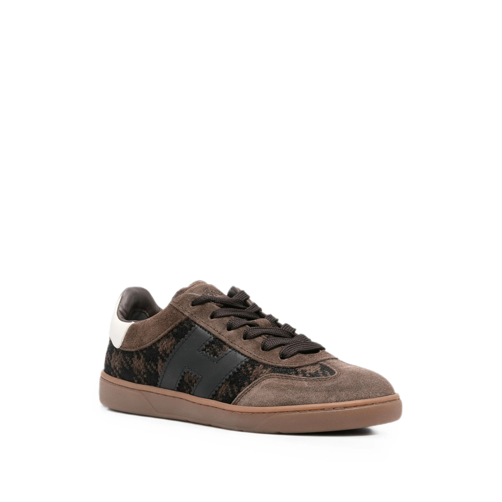 Houndstooth-Pattern Sneakers