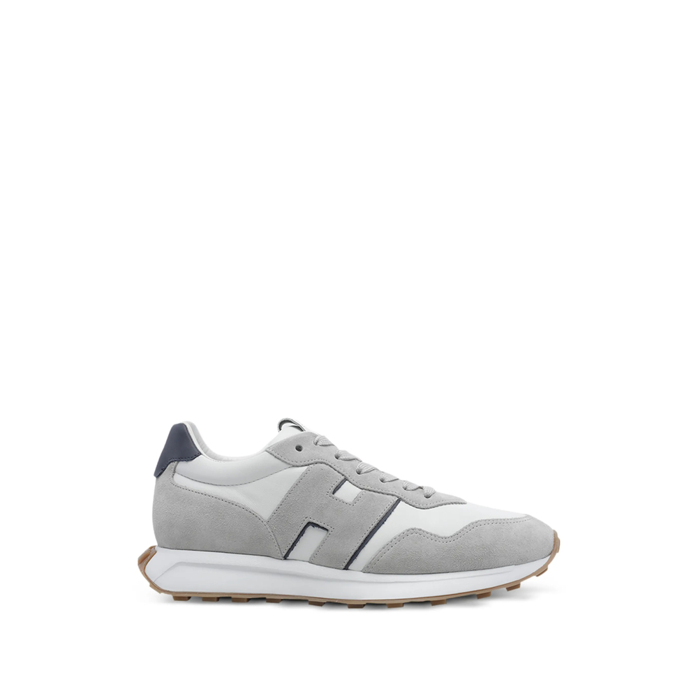 Hogan H601 Logo-patch Leather Sneakers