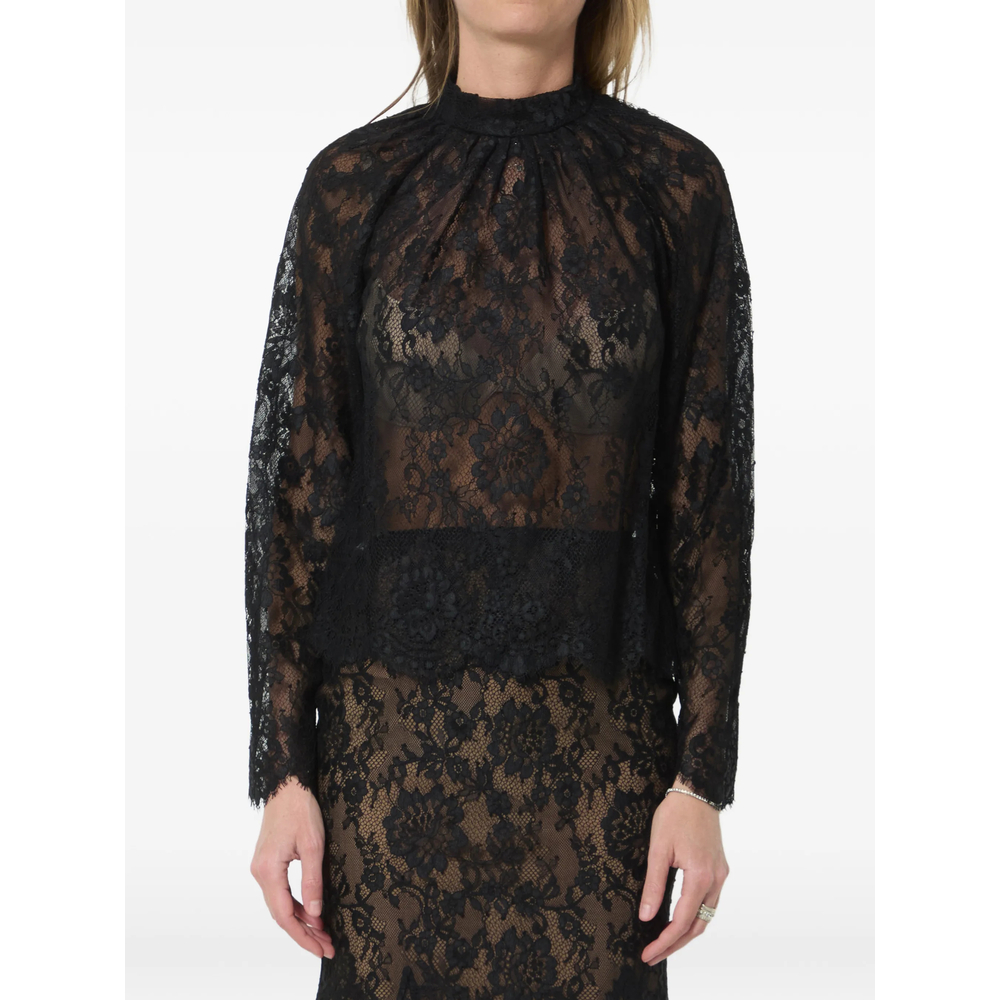 Black Lace Blouse
