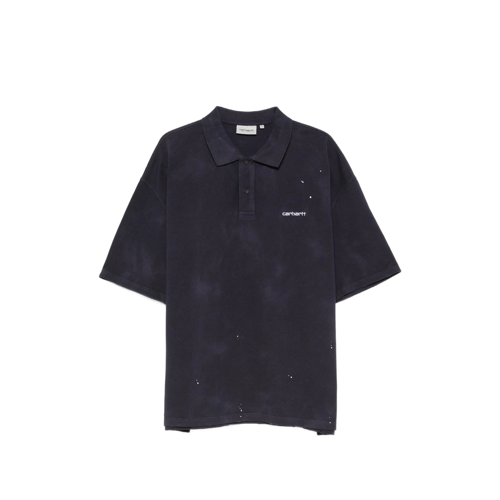 Carhartt Logo-embroidered Paint-splatter Polo Shirt