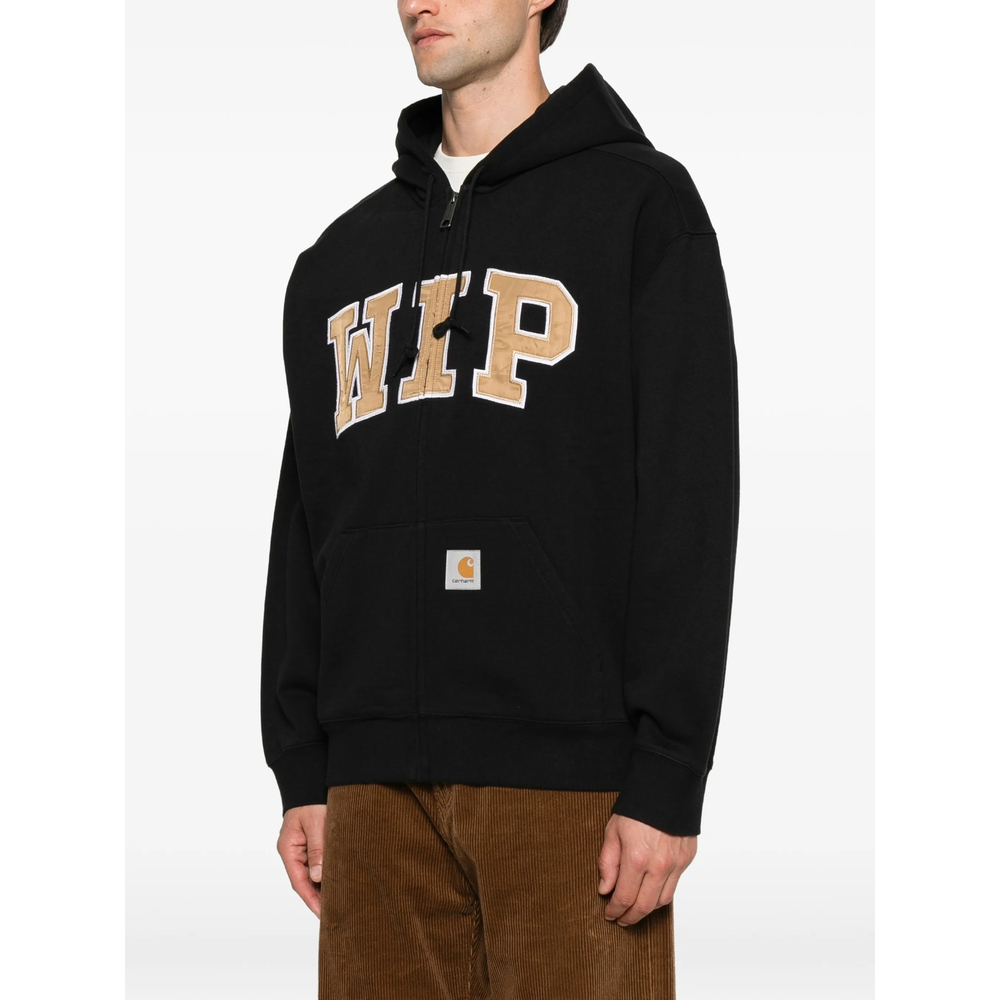 Logo-Appliqué Zip-Up Hoodie