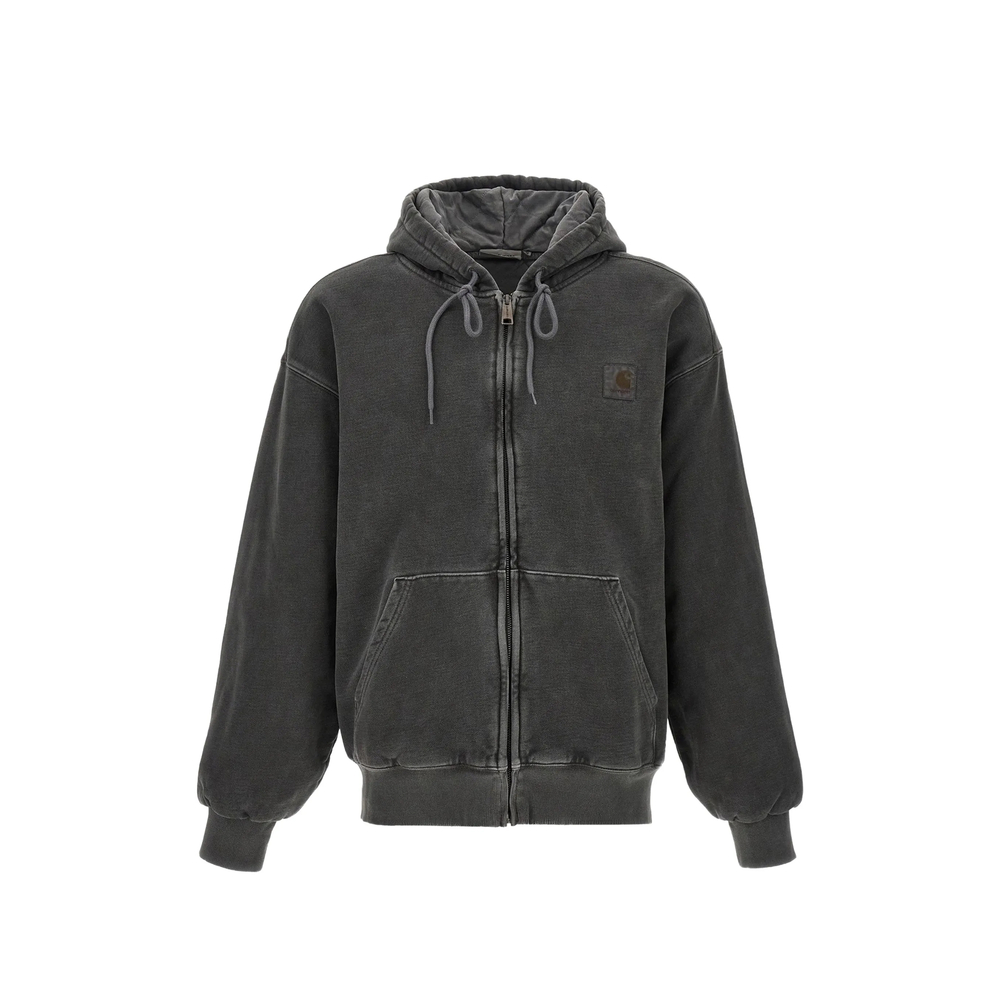 Carhartt Logo-patch Zip-up Hoodie