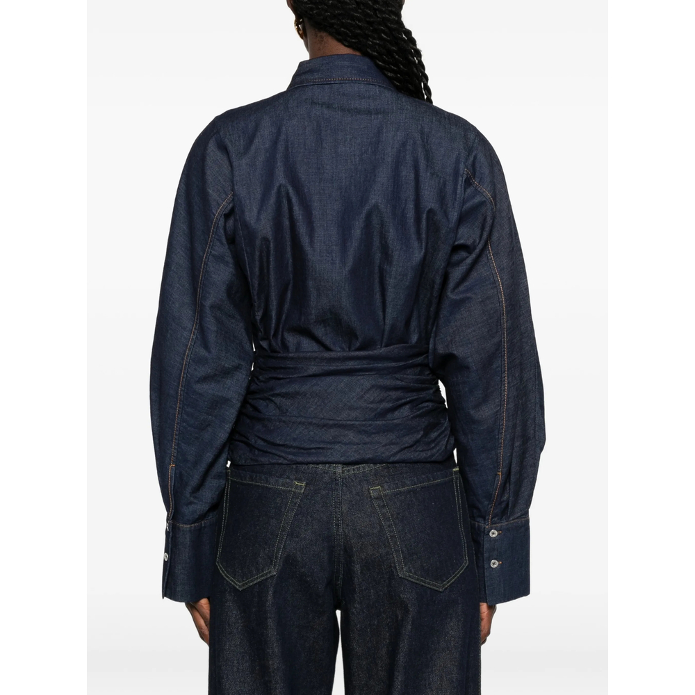 Tie-Waist Long-Sleeve Shirt