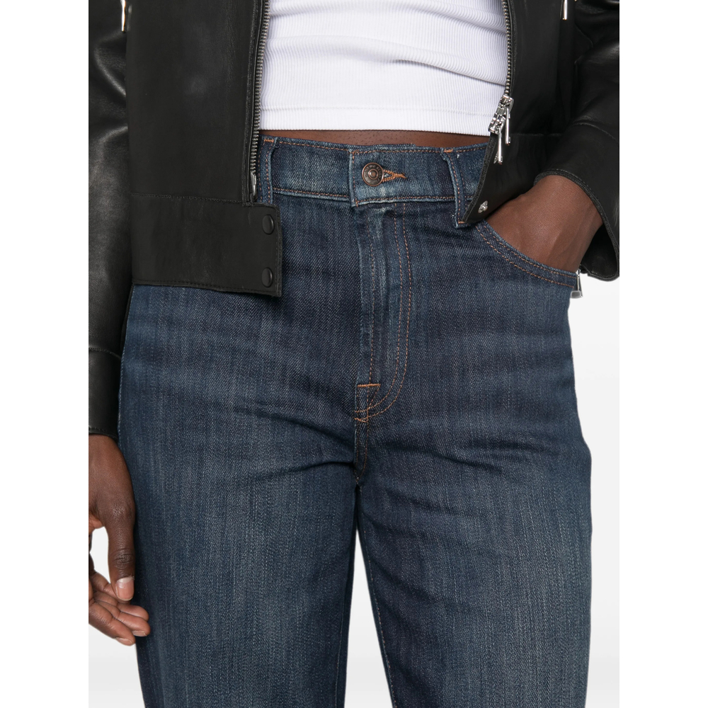 Stovepipe Straight-Leg Jeans