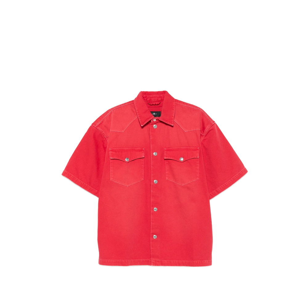 7 For All Mankind Logo-patch Short-sleeve Overshirt