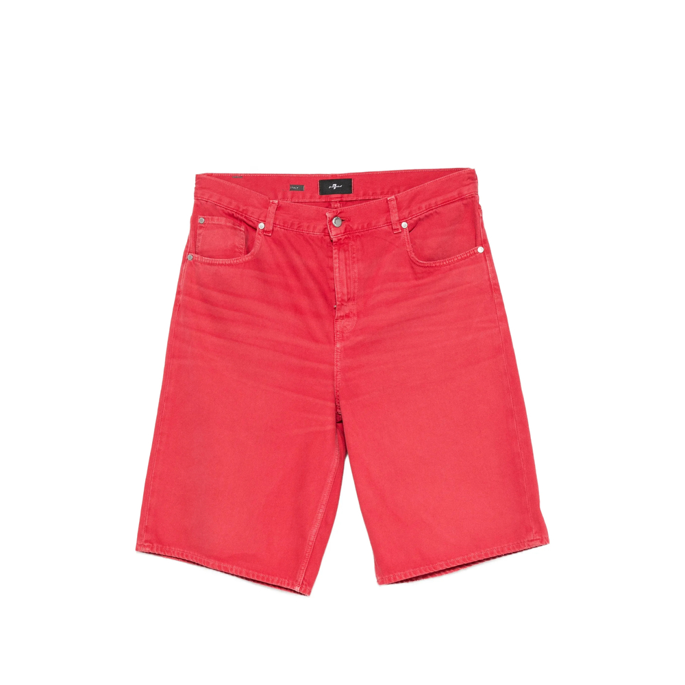 7 For All Mankind Buttoned Denim Shorts