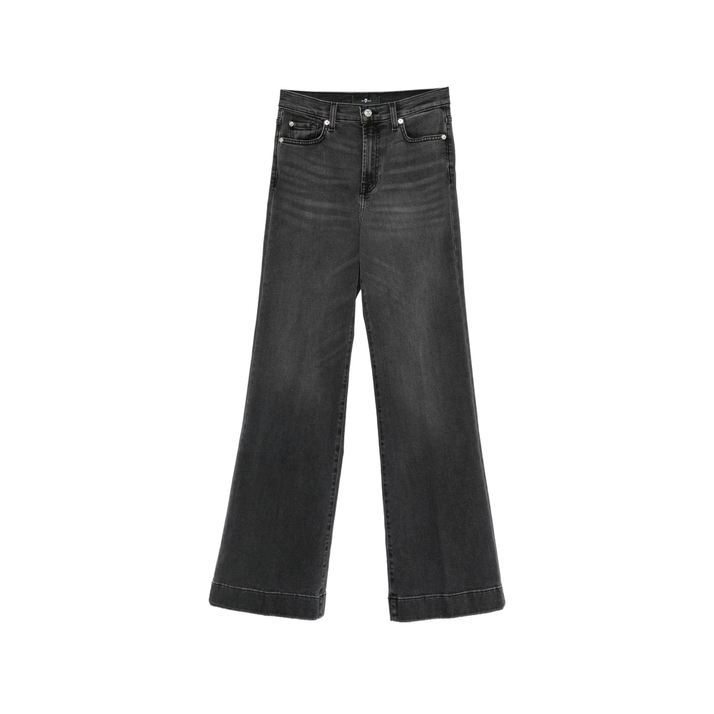 7 For All Mankind Modern Dojo Faded-effect Wide-leg Jeans