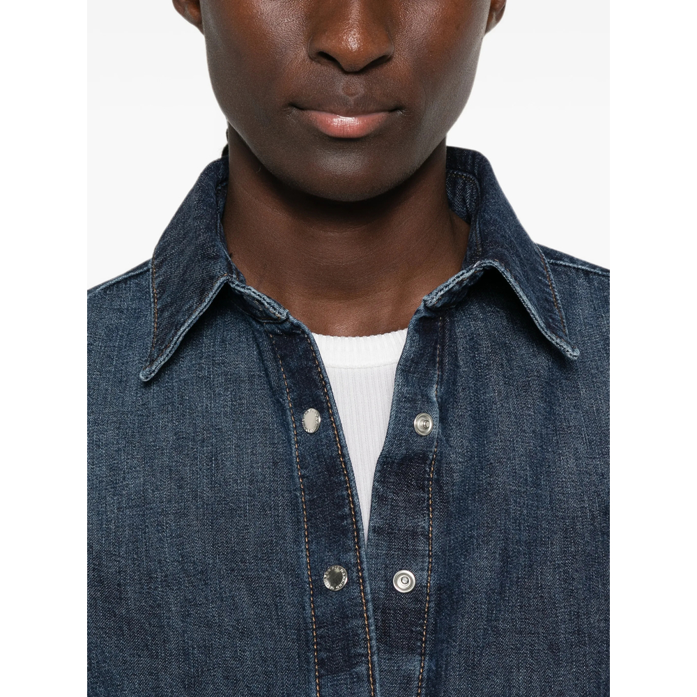 Button-Up Denim Shirt