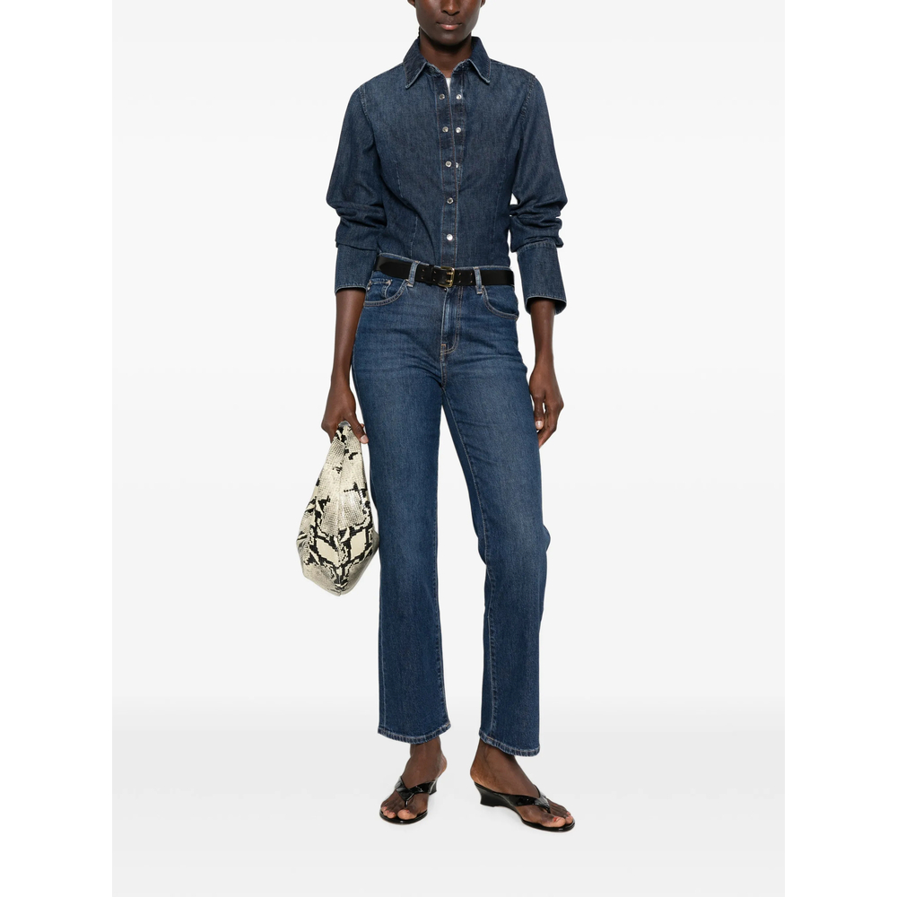 Button-Up Denim Shirt