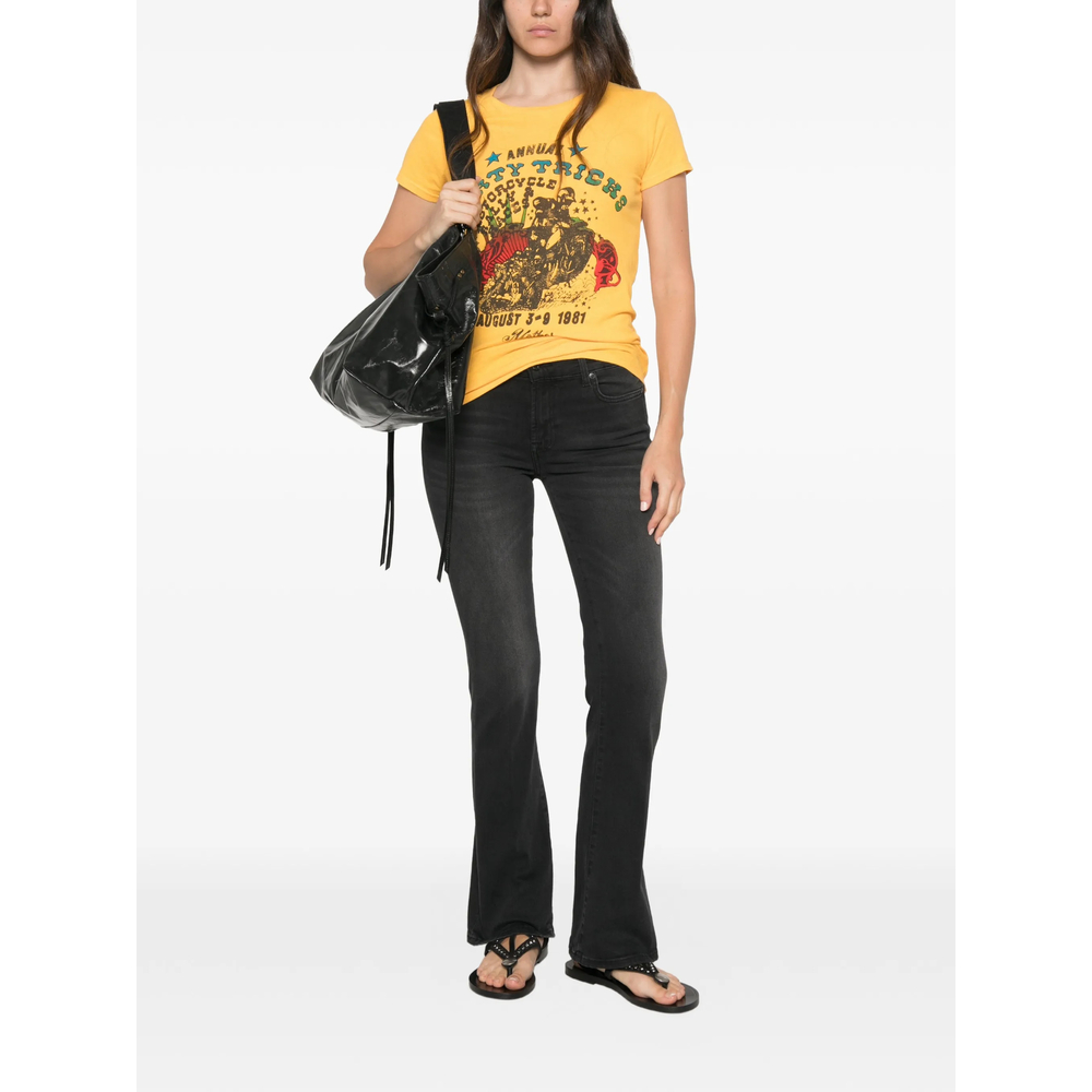 Faded Flared Jeans