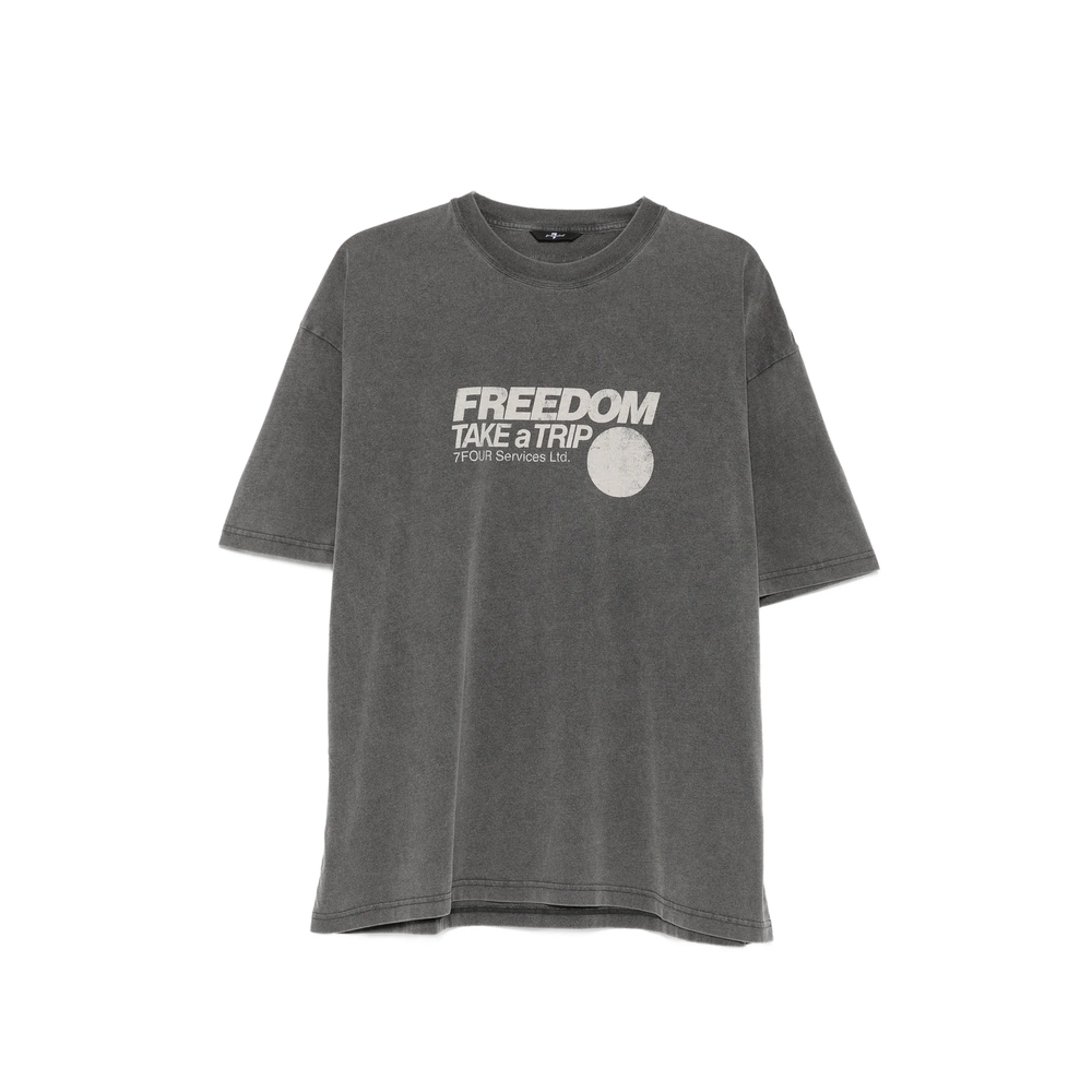 7 For All Mankind Graphic-print Crew-neck T-shirt