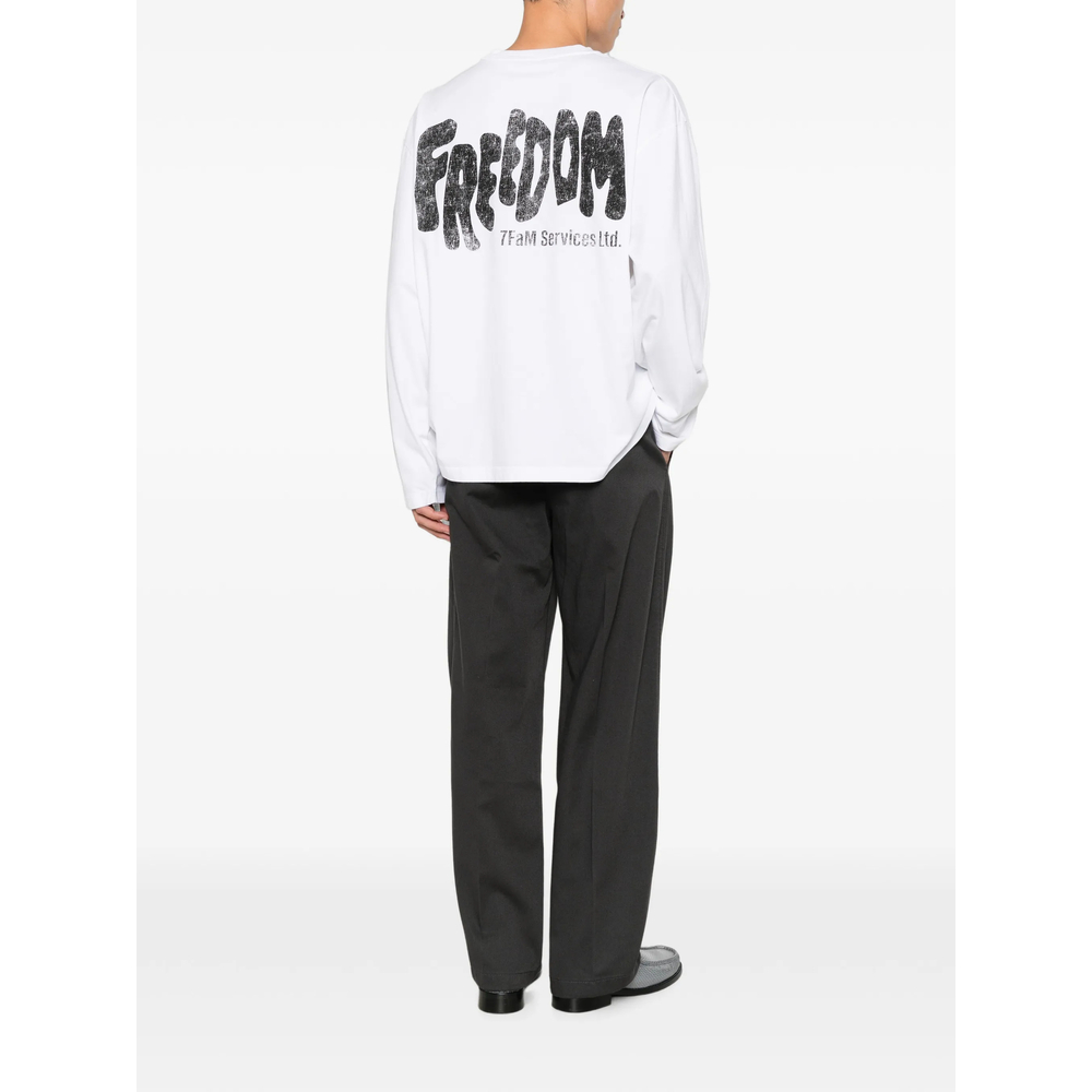 Graphic-Print Long-Sleeve T-Shirt