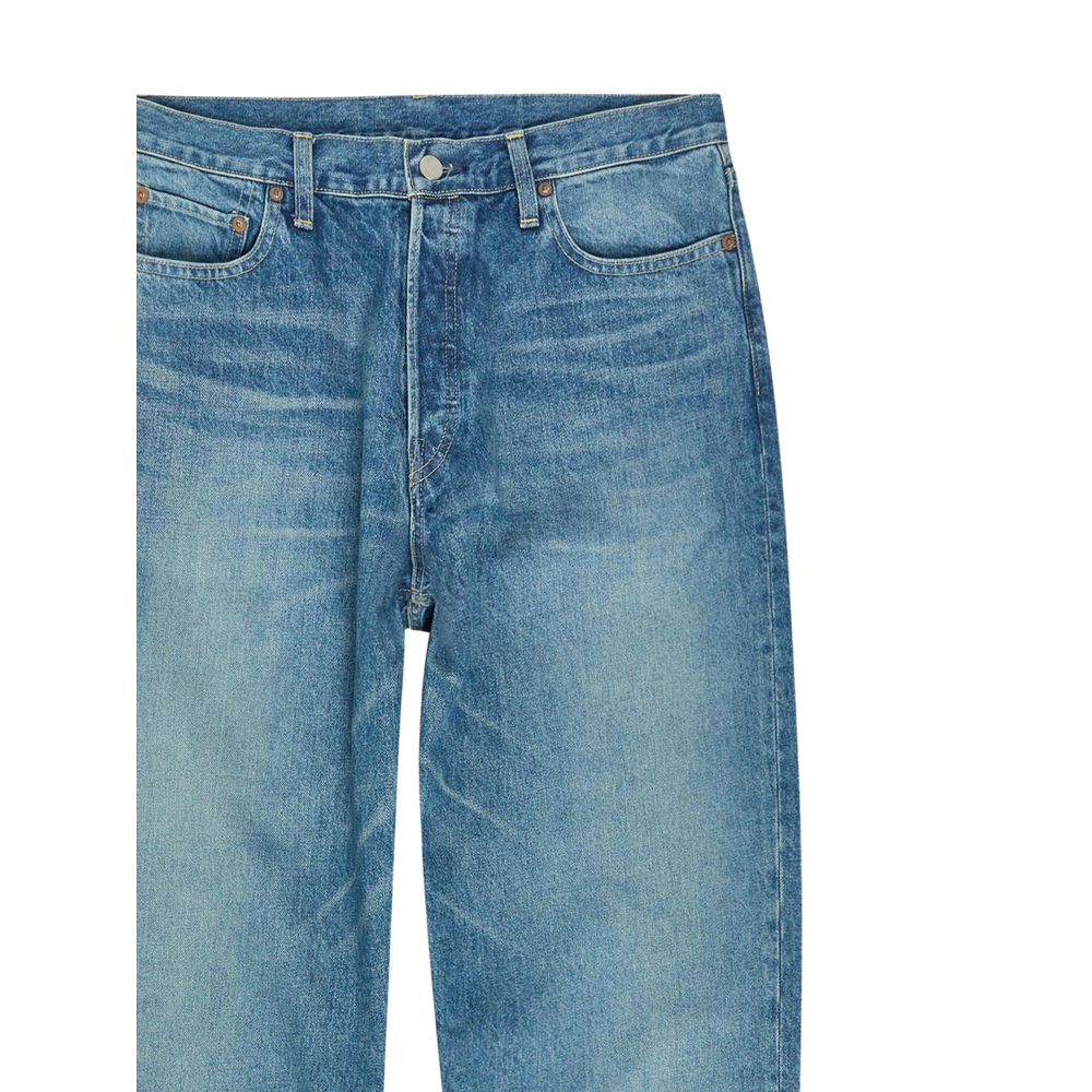 Faded Straight-Leg Jeans