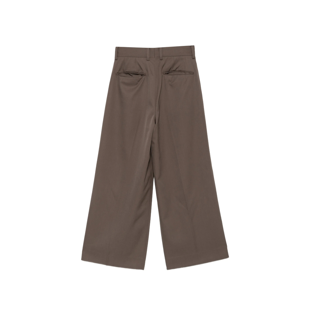 Pleated Wide-Leg Trousers